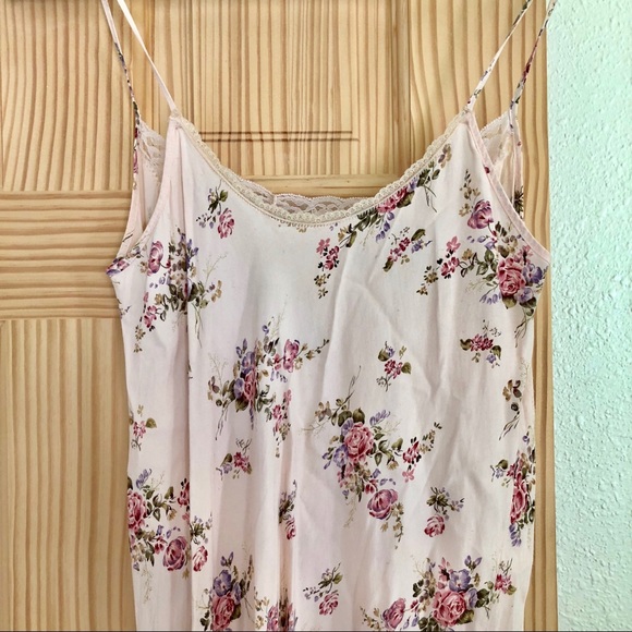 Pink floral & tulle slip - Picture 7 of 8